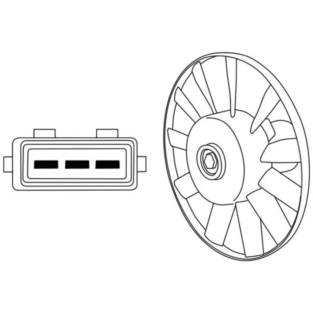 Eletroventilador Volkswagen Golf - Magneti Marelli - 009144501MM - (2)