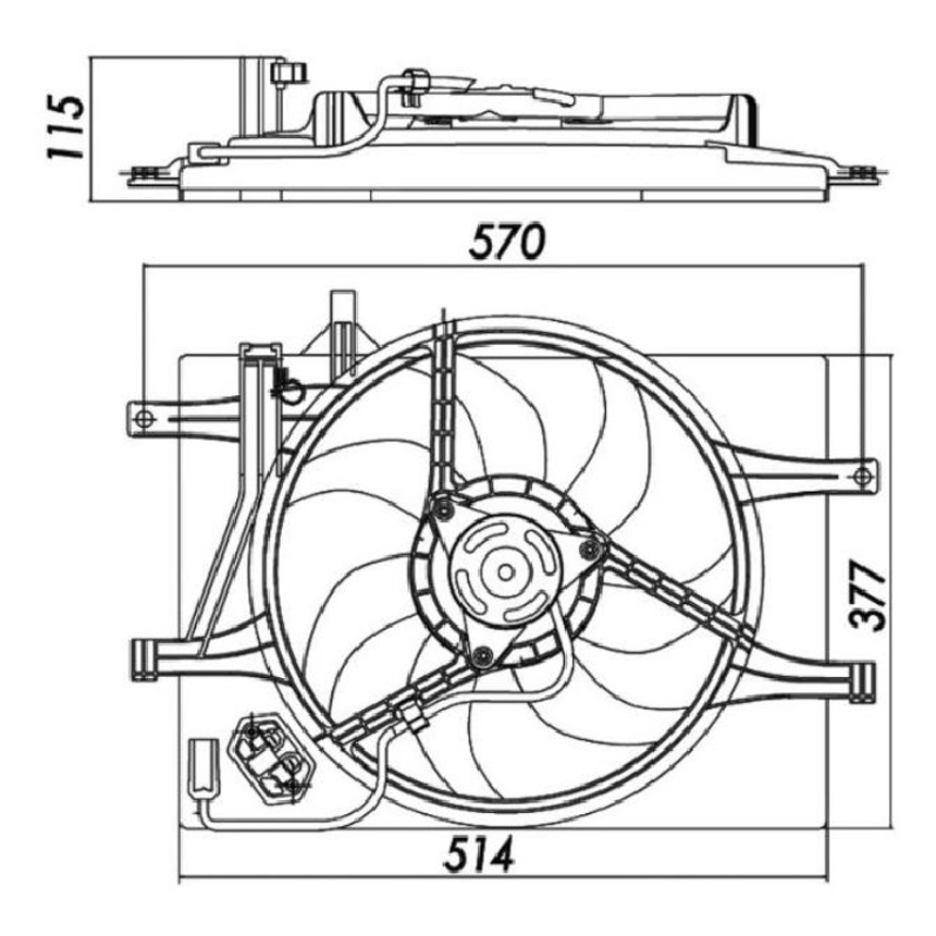Eletroventilador - Magneti Marelli - 94911MM - (2)