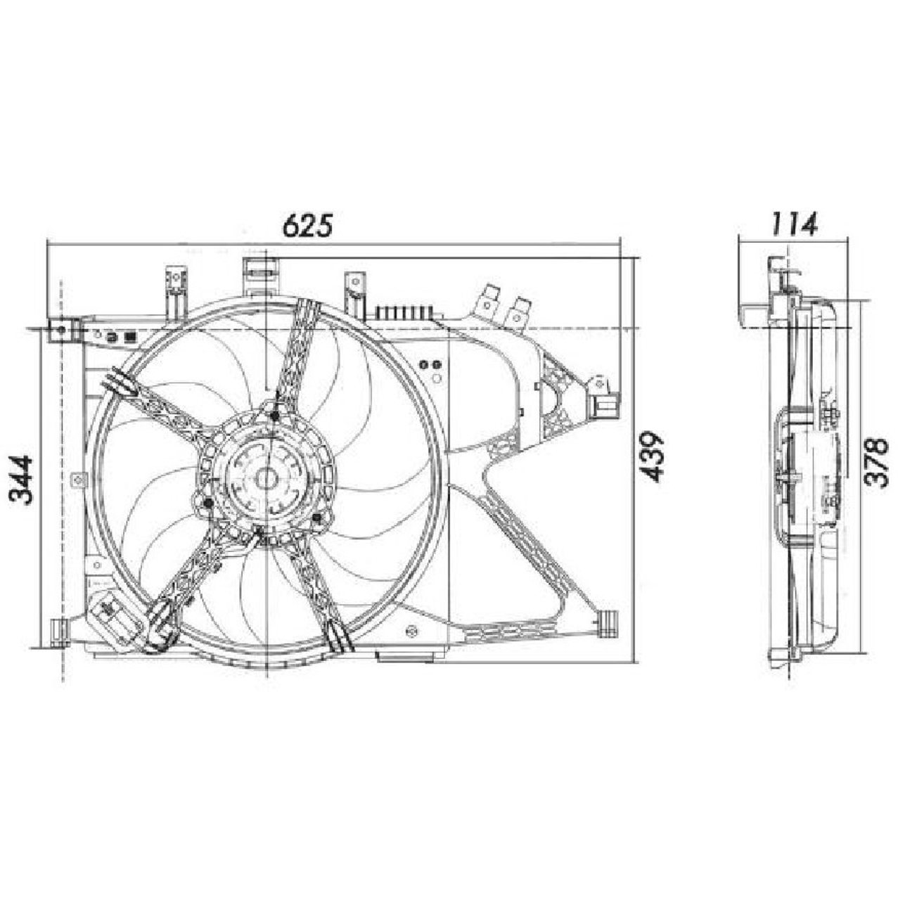 Eletroventilador Chevrolet Corsa - Magneti Marelli - A5805MM - (2)