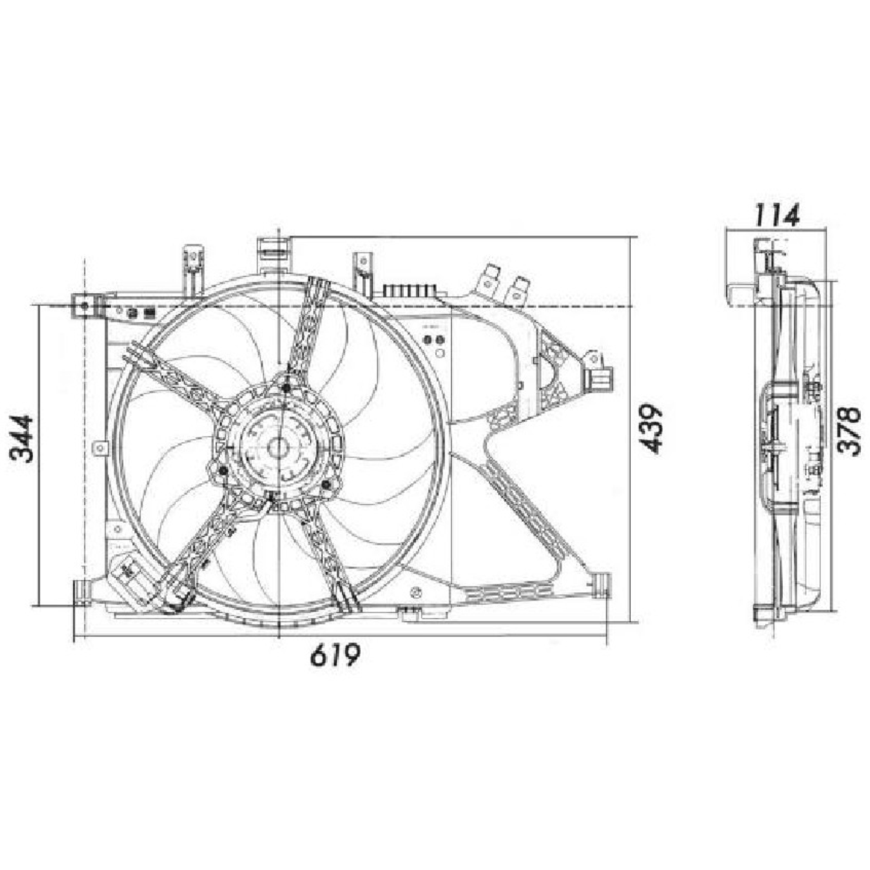 Eletroventilador Chevrolet Corsa - Magneti Marelli - A5807MM - (2)