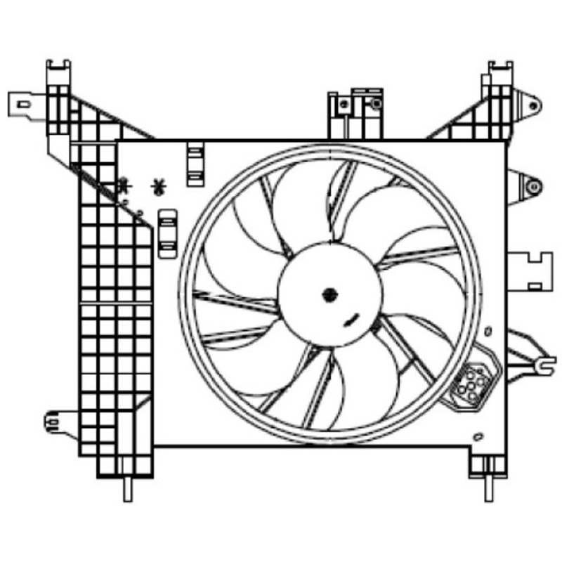 Eletroventilador - Magneti Marelli - EMM2061RE - (2)