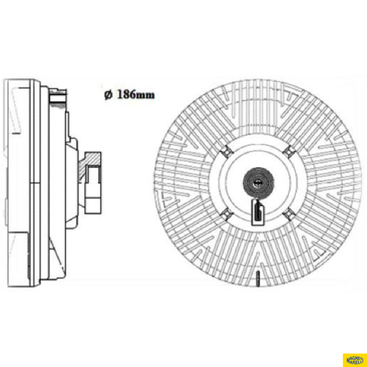 Embreagem Viscosa - Magneti Marelli - VMM4010VW - (1)