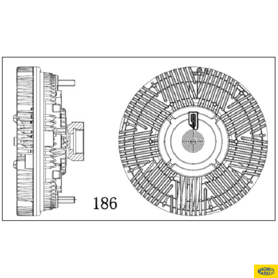 Embreagem Viscosa - Magneti Marelli - VMM4008VW - (1)