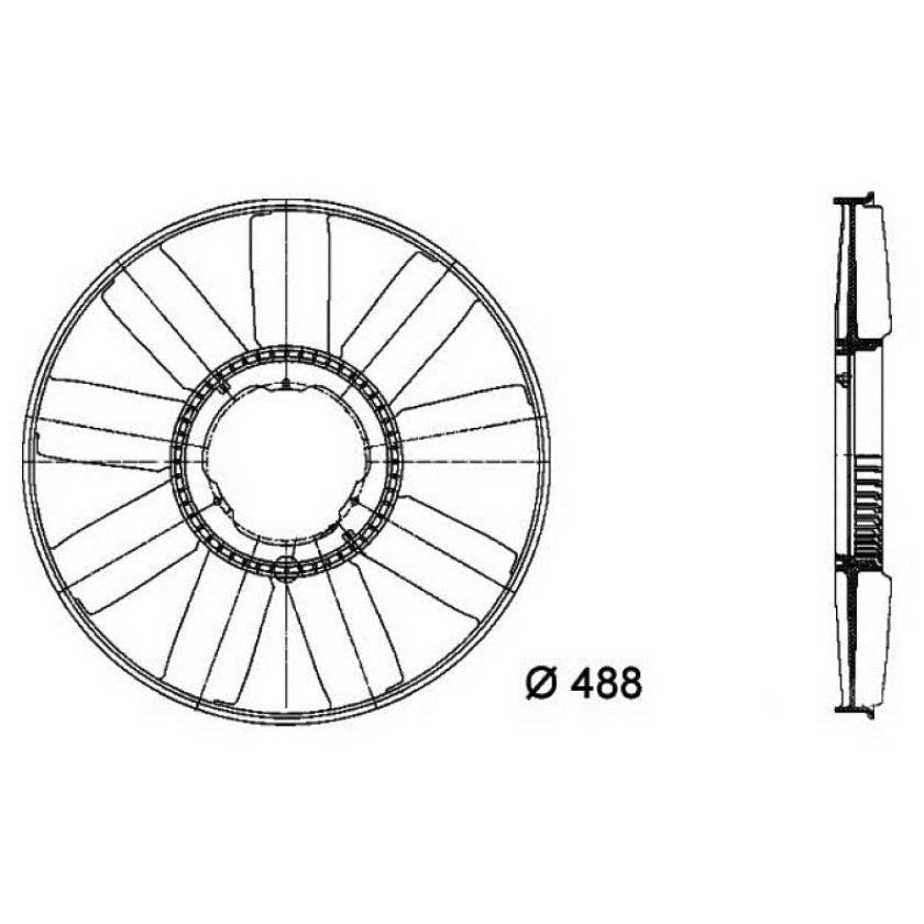 Hélice - Magneti Marelli - 376733211MM - (2)