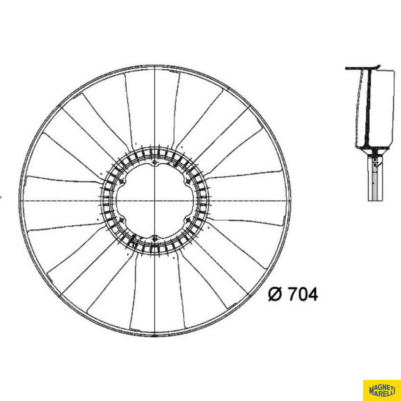 Hélice - Magneti Marelli - 376741171MM - (1)