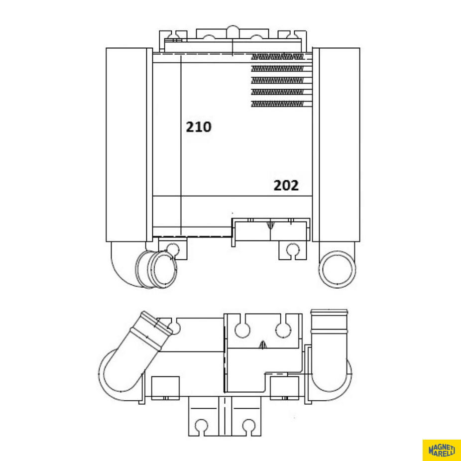 Intercooler para KIA Bongo - Magneti Marelli - MMI3001KI - (1)