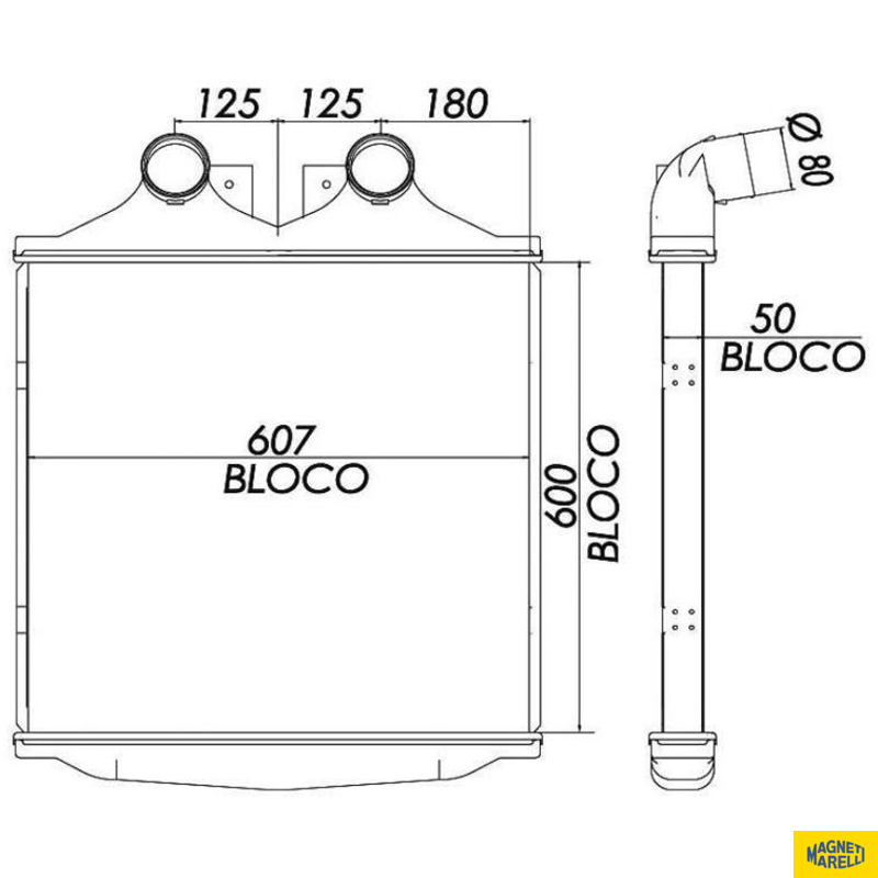 Intercooler - Magneti Marelli - A5832MM - (1)