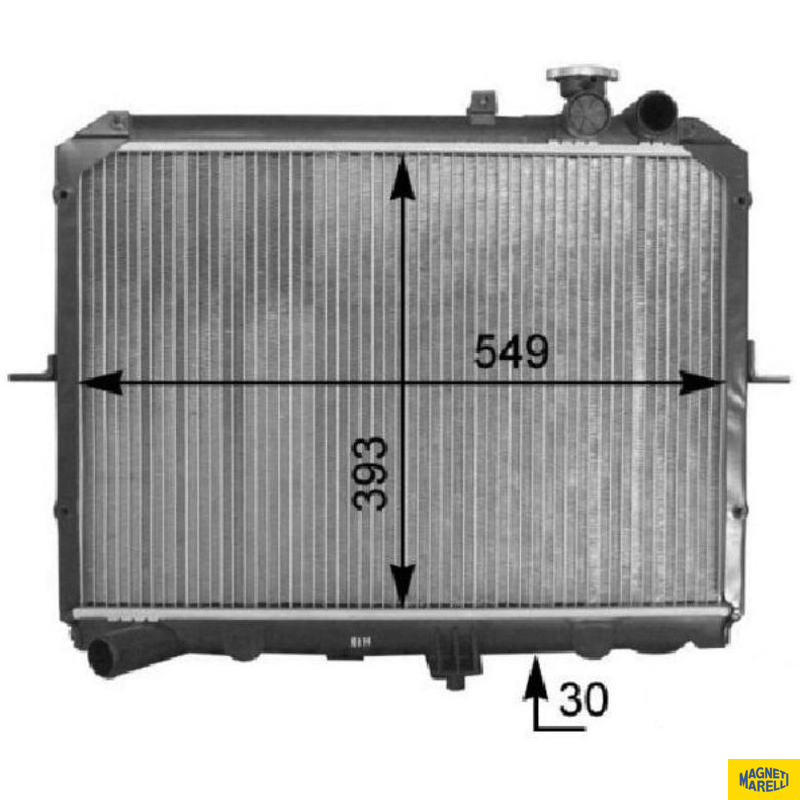 Radiador de Água - Magneti Marelli - 8MK376763641 - (1)
