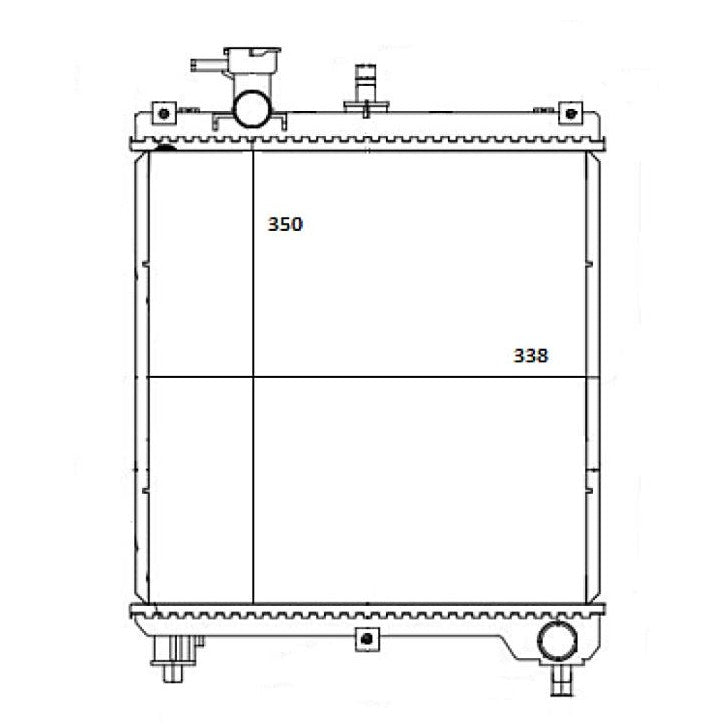Radiador de Água para Renault Kwid - Magneti Marelli - RMM1339RE - (4)