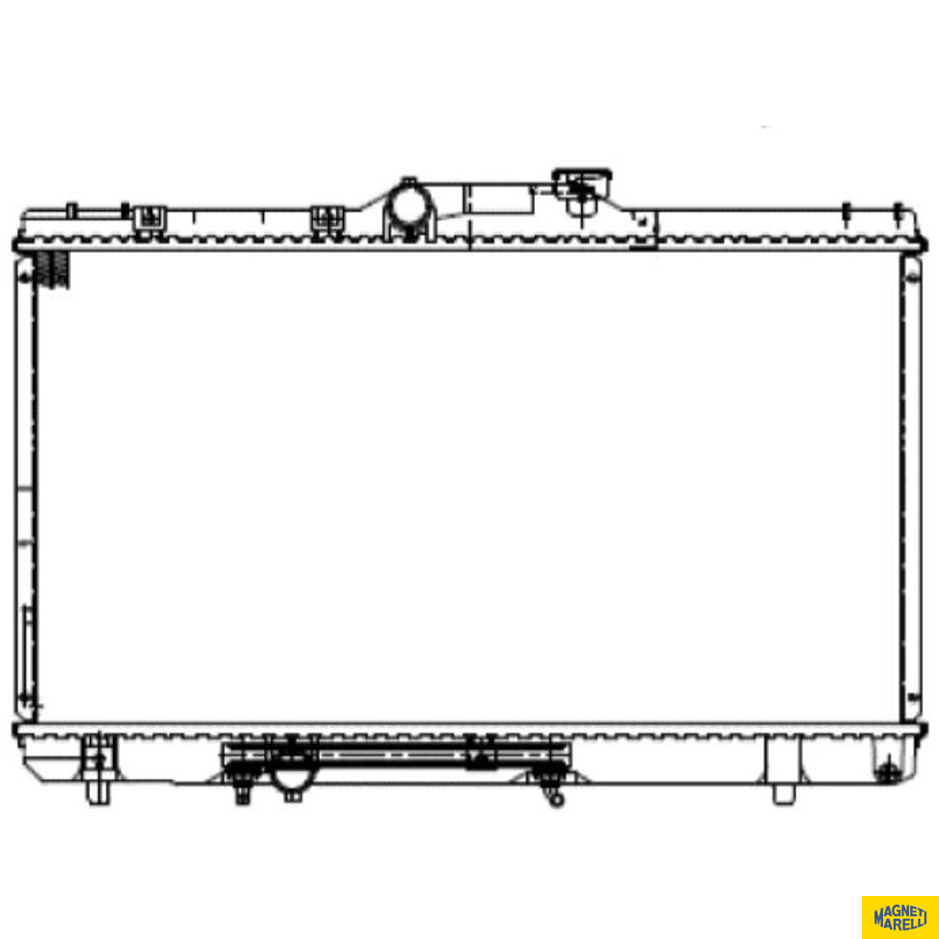 Radiador de Água - Magneti Marelli - RMM1303TO - (1)