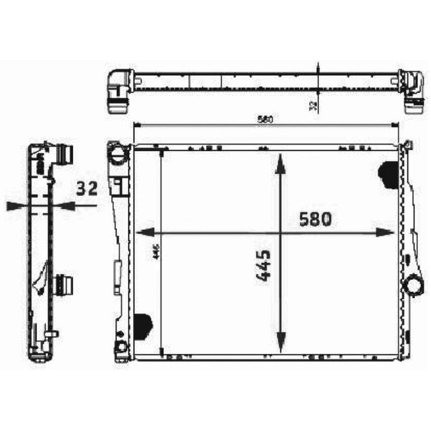 Radiador de Água - Magneti Marelli - RMMK4249 - (4)