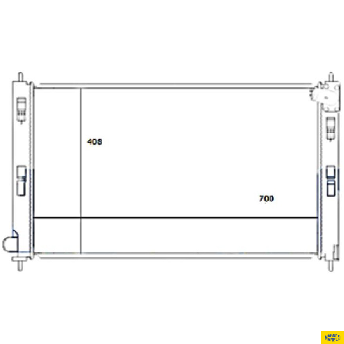 Radiador de Água - Magneti Marelli - RMM1338MI - (7)