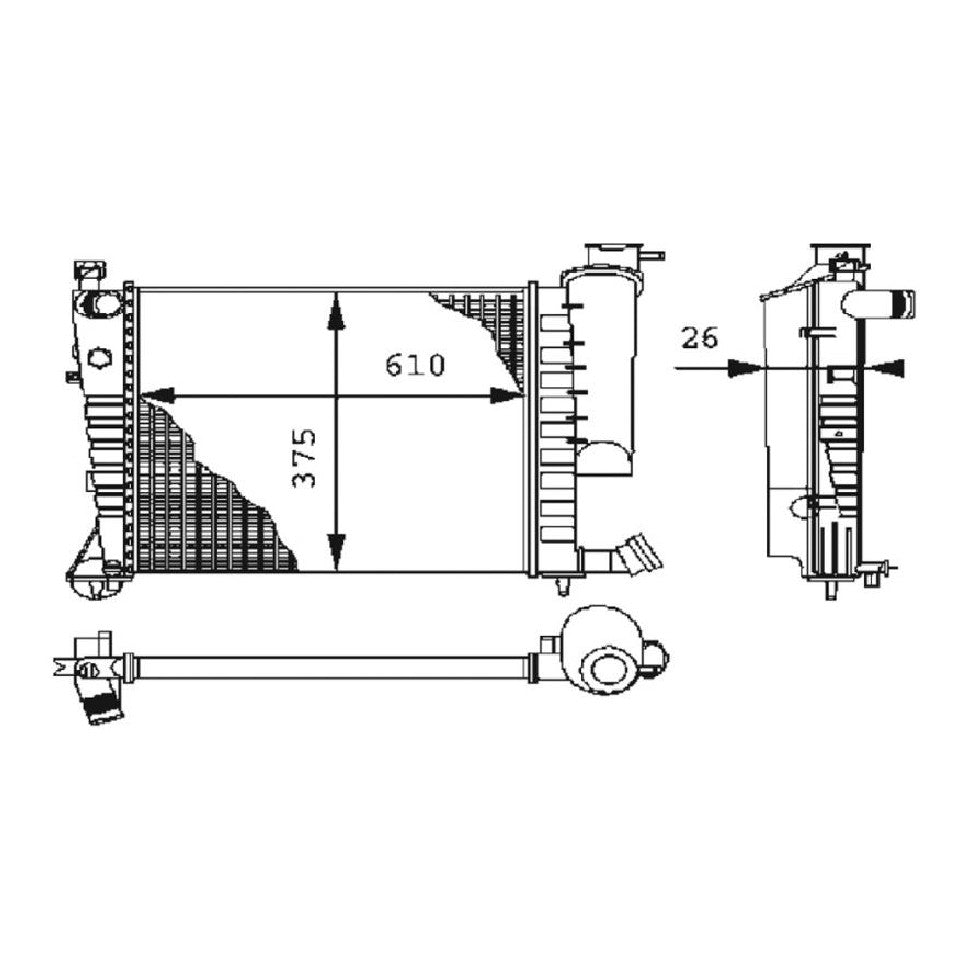 Radiador de Água - Magneti Marelli - RMM376712611 - (4)