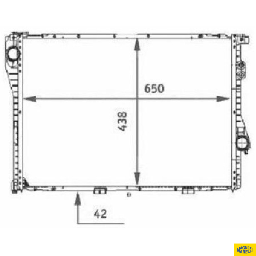Radiador de Água - Magneti Marelli - RMMN9001001 - (1)