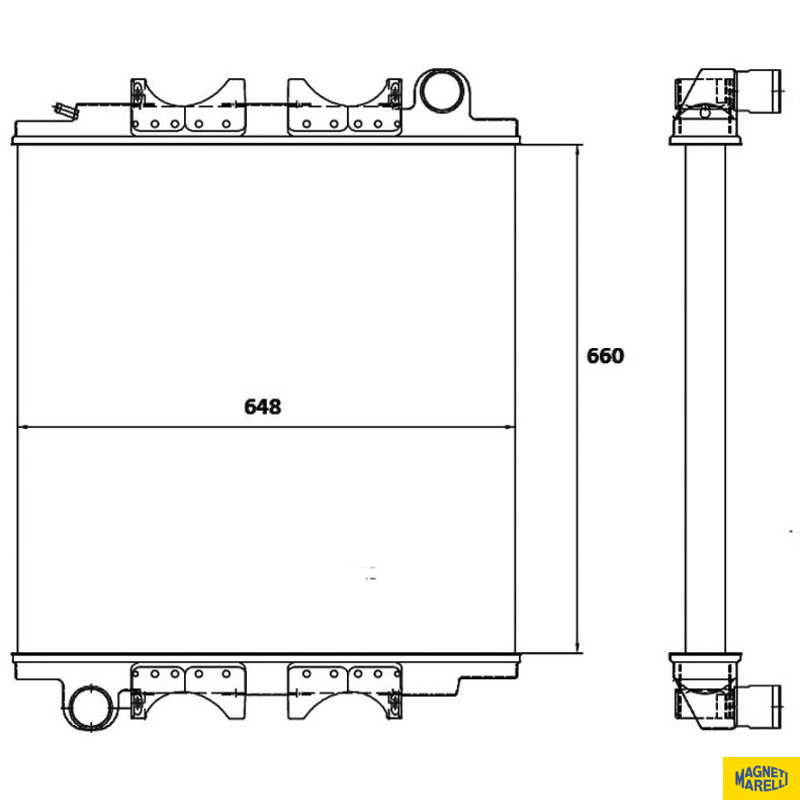 Radiador de Água - Magneti Marelli - RMM1024NMB - (1)