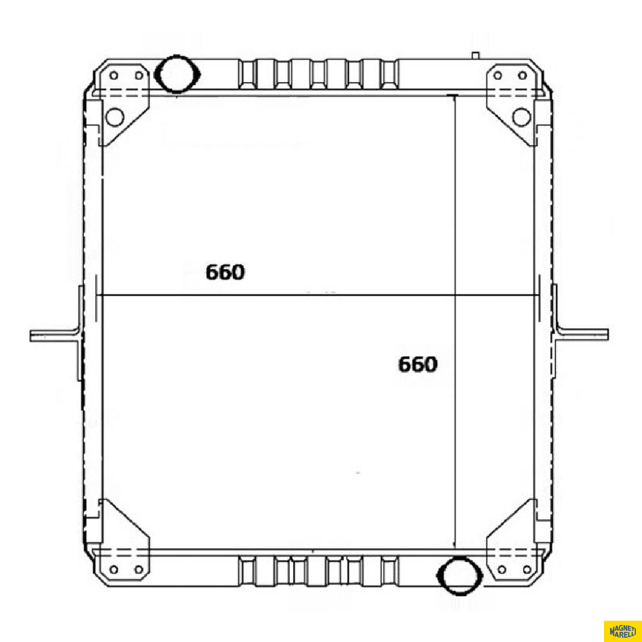 Radiador de Água - Magneti Marelli - RMM1028NMB - (1)