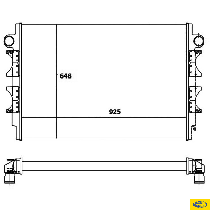 Radiador de Água - Magneti Marelli - RMM1025NMB - (1)