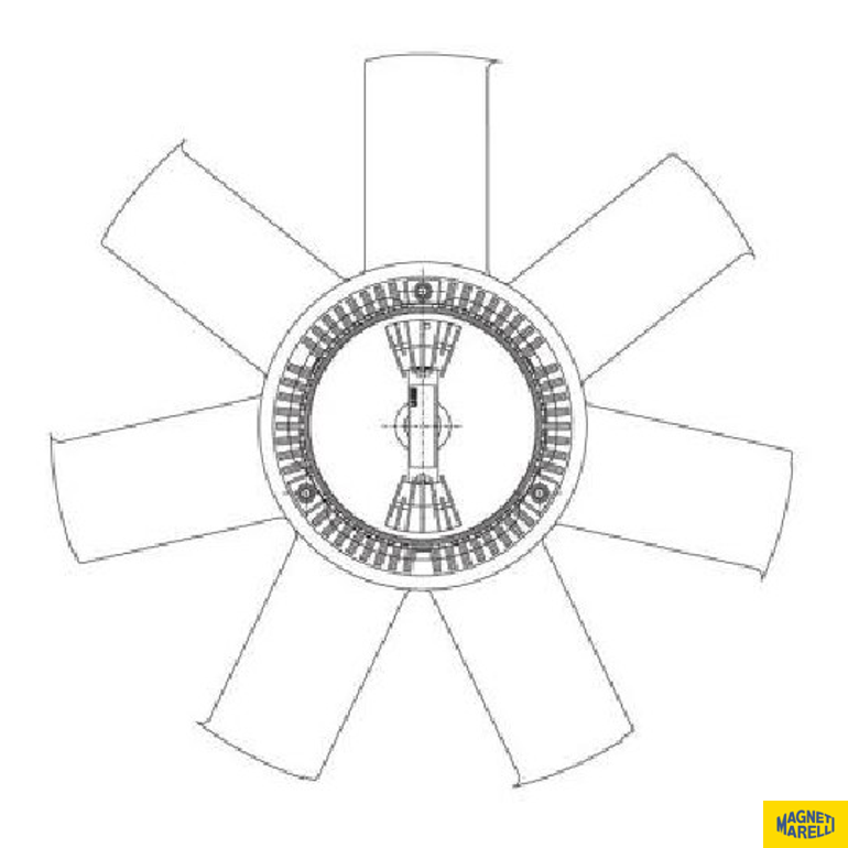 Visco Fan - Magneti Marelli - E8458MM - (1)