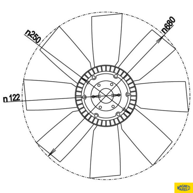Visco Fan - Magneti Marelli - E4661MM - (1)