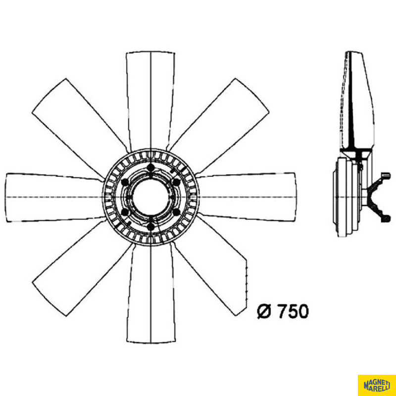 Visco Fan - Magneti Marelli - 88863MM - (1)