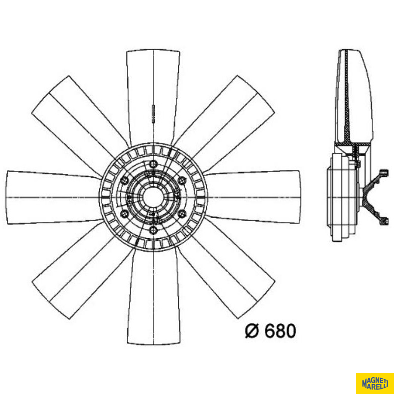Visco Fan - Magneti Marelli - 376731311MM - (1)