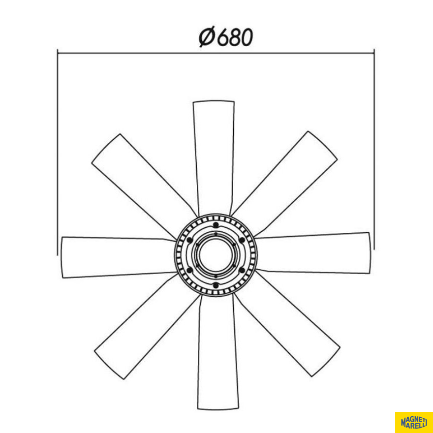 Visco Fan - Magneti Marelli - 57051MM - (1)