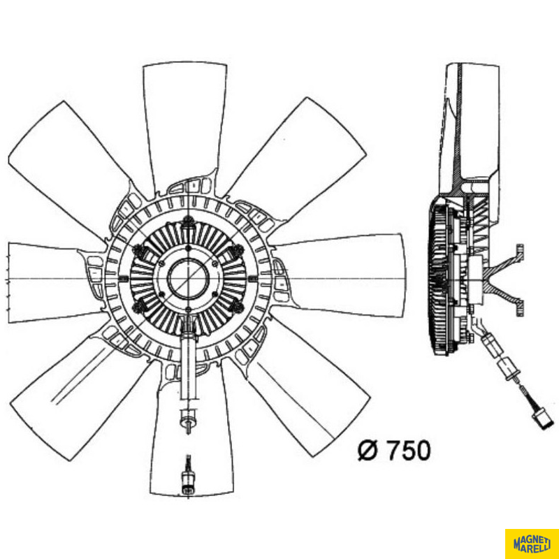 Visco Fan - Magneti Marelli - 376734321MM - (1)