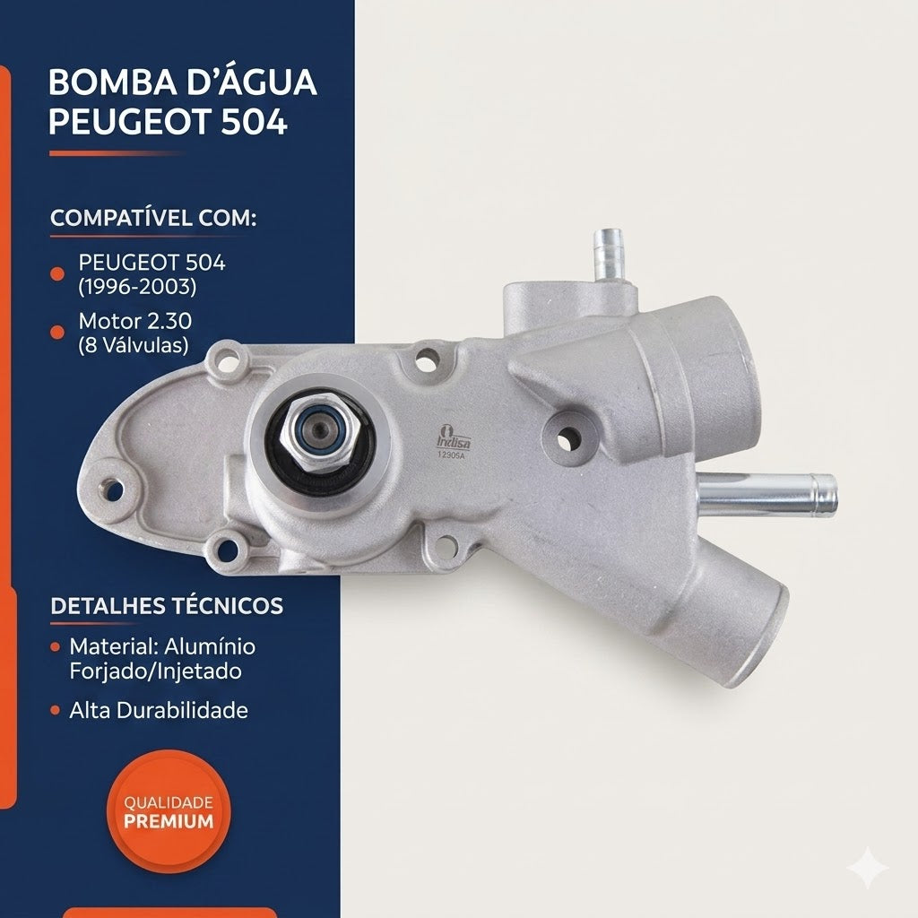 Bomba D'Água para Peugeot 504 - Indisa - 953000 - (2)
