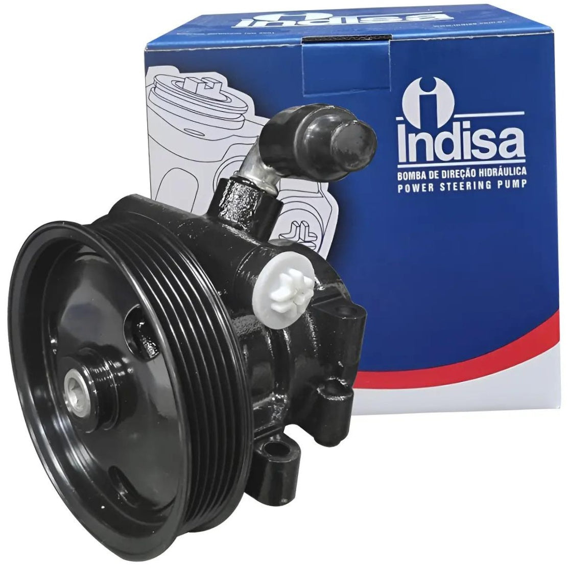 Bomba de Direção Hidráulica - Indisa - DH206107 - (1)