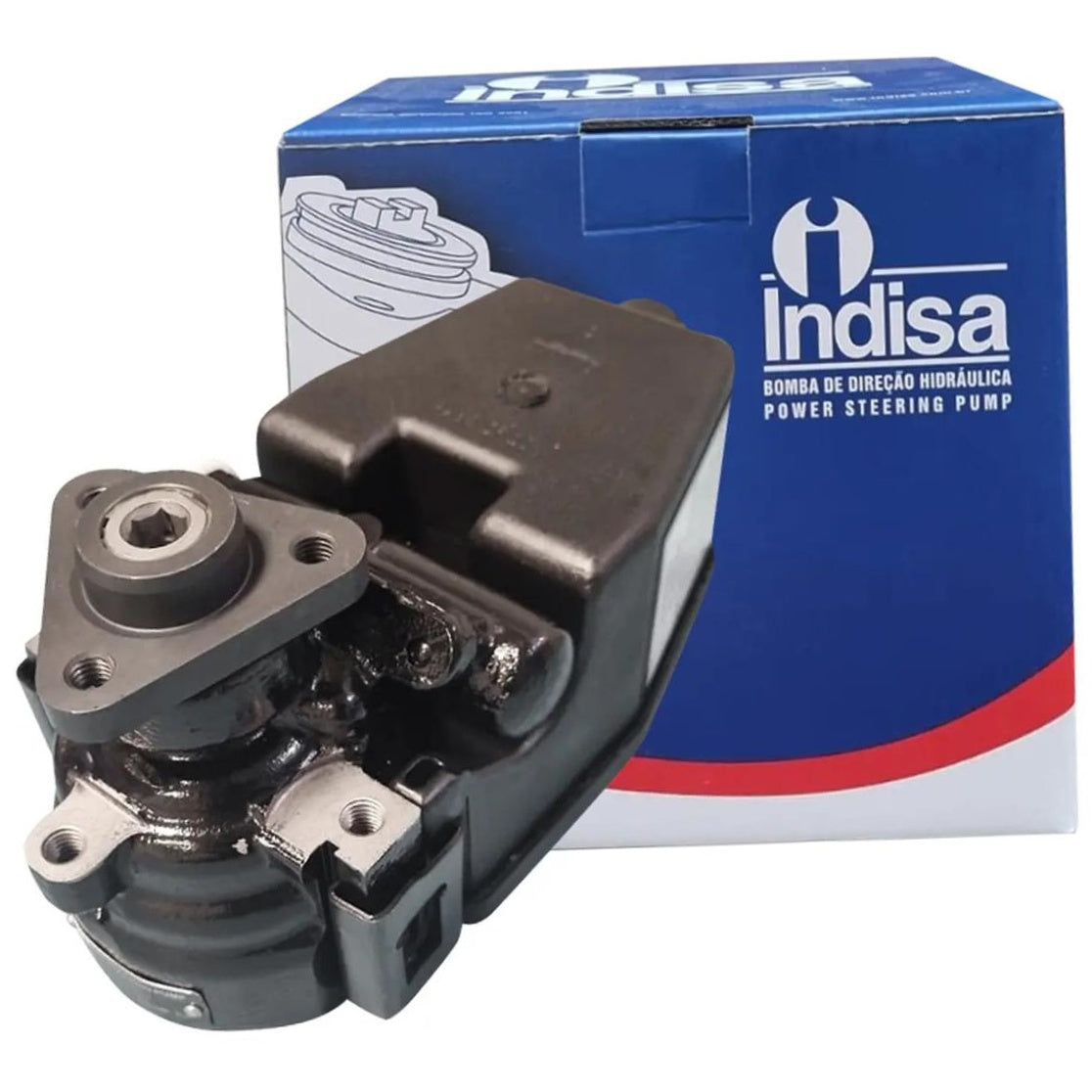 Bomba de Direção Hidráulica para Chevrolet S10 - Indisa - DH252114 - (2)