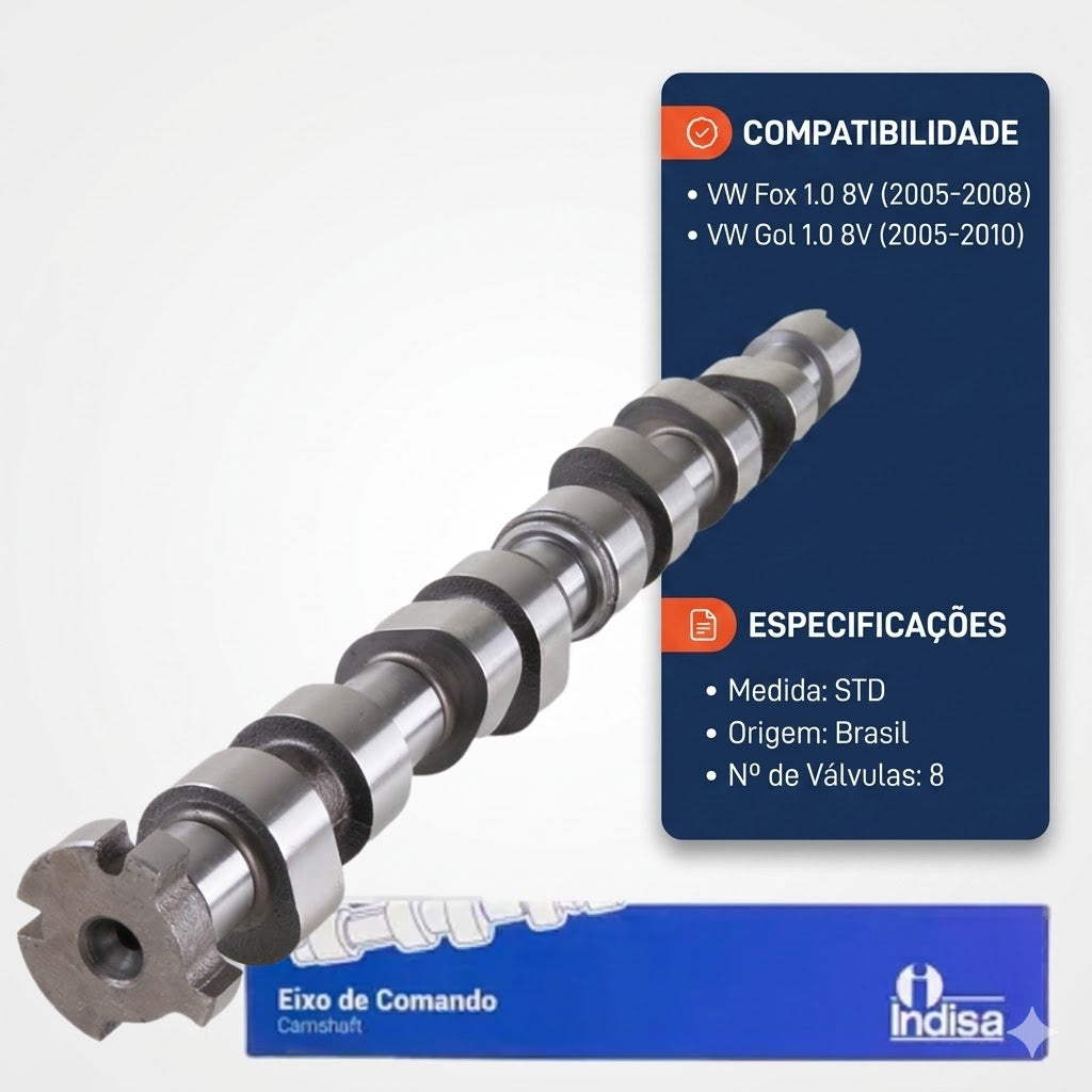 Comando de Válvulas para Volkswagen FOX e Gol - Indisa - EC4501CH - (3)