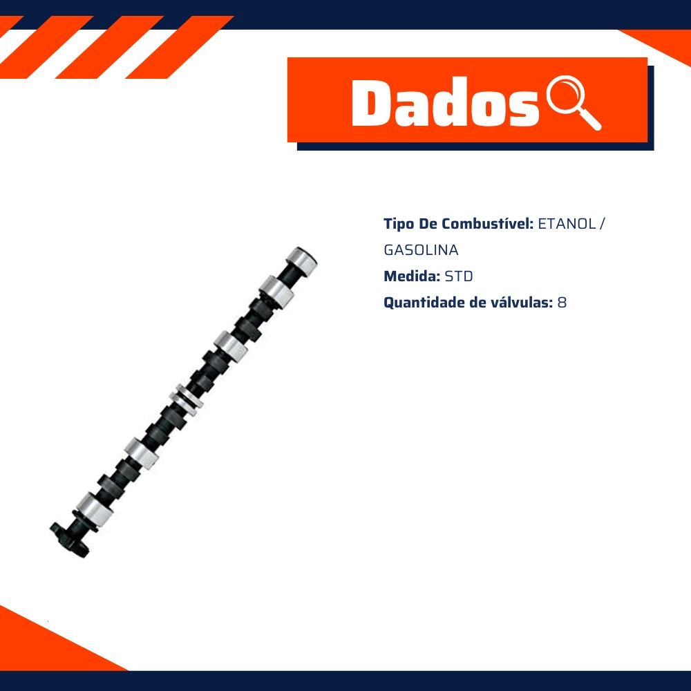 Comando de Válvulas para Chevrolet Onix e Prisma - Indisa - EC250224 - (3)