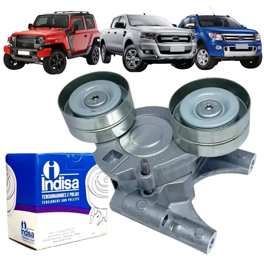 Tensionador da Correia para Ford Ranger e Troller T4 - Indisa - T203372 - (1)