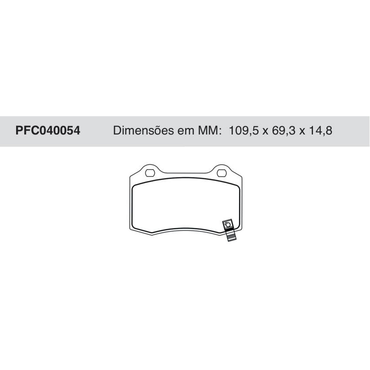 Jogo De Pastilha De Freio Traseira - Cofap - PFC040054 - (1)