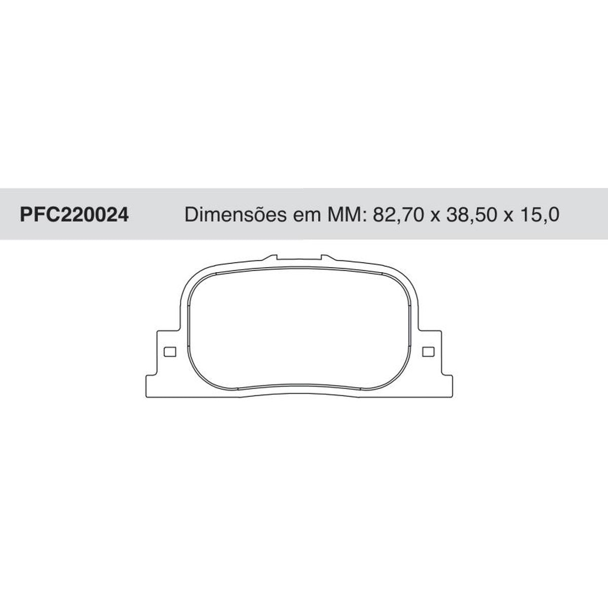 Jogo De Pastilha De Freio Traseira Toyota Camry - Cofap - PFC220024 - (1)