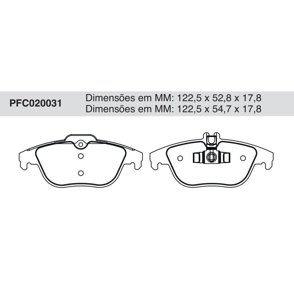 Jogo De Pastilha De Freio Traseira - Cofap - PFC020031 - (1)