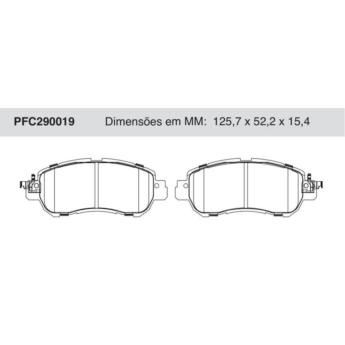 Jogo De Pastilha De Freio Dianteira Cerâmica - Cofap - PFC290019 - (1)