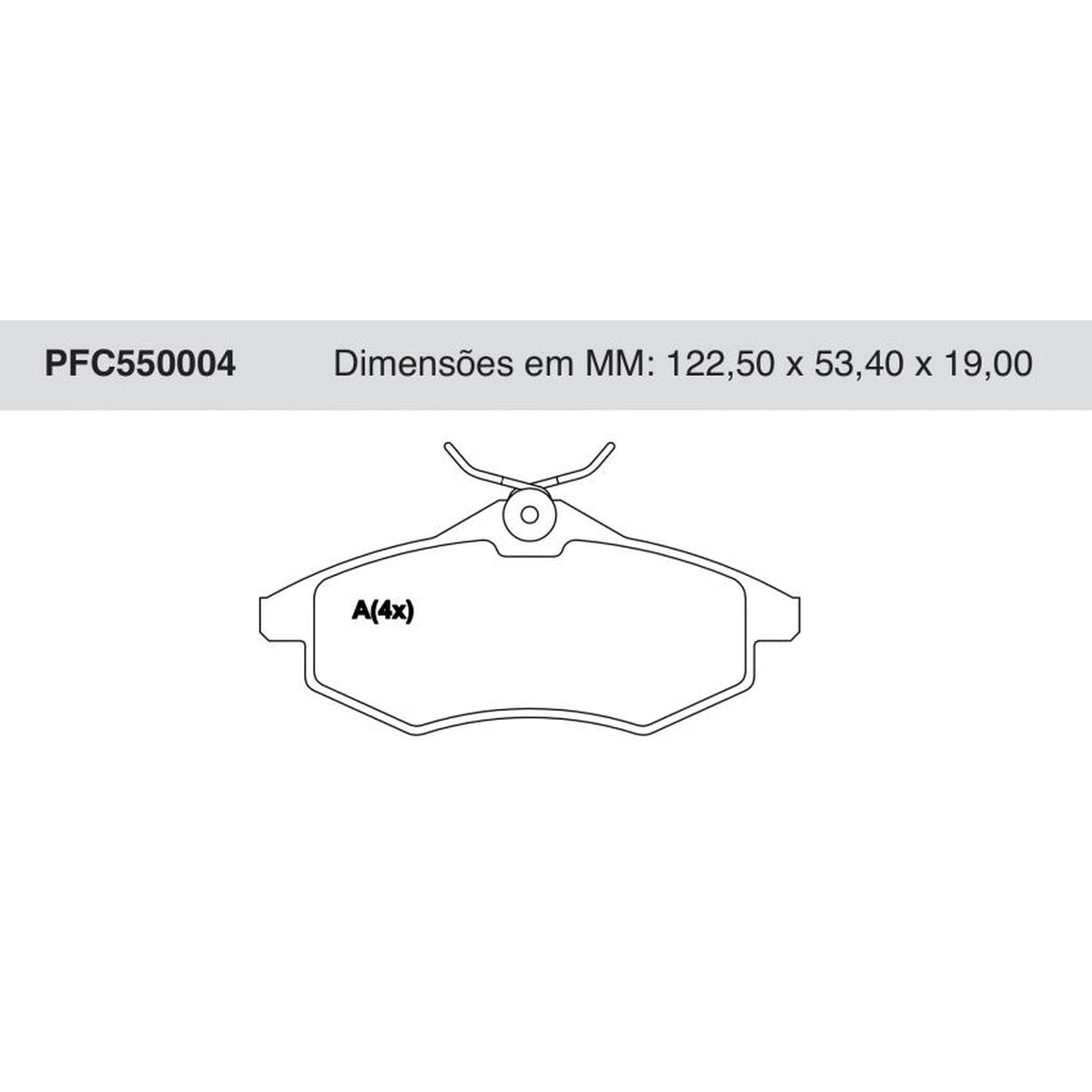 Jogo De Pastilha De Freio Dianteira - Cofap - PFC550004 - (1)