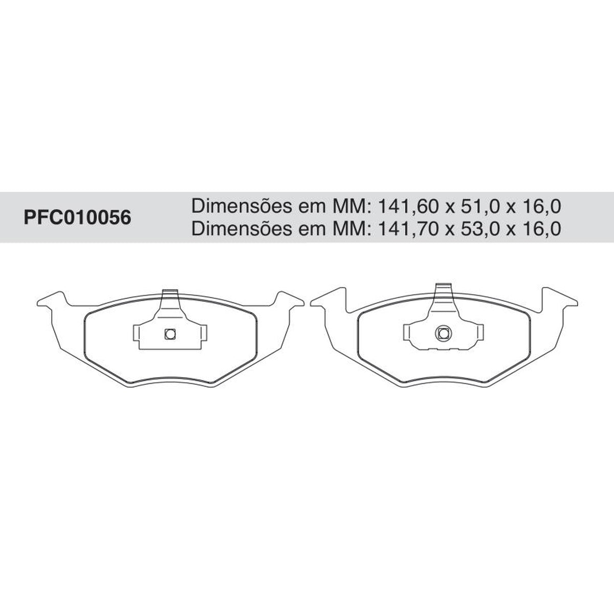 Jogo De Pastilha De Freio Dianteira - Cofap - PFC010056 - (1)