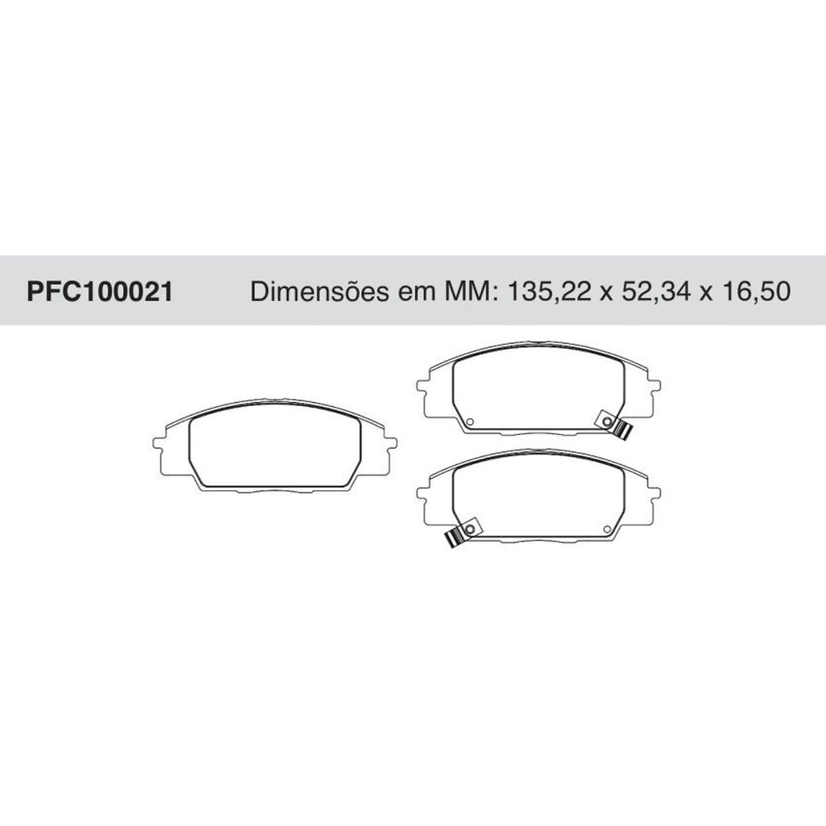 Jogo De Pastilha De Freio Dianteira Honda Civic - Cofap - PFC100021 - (1)