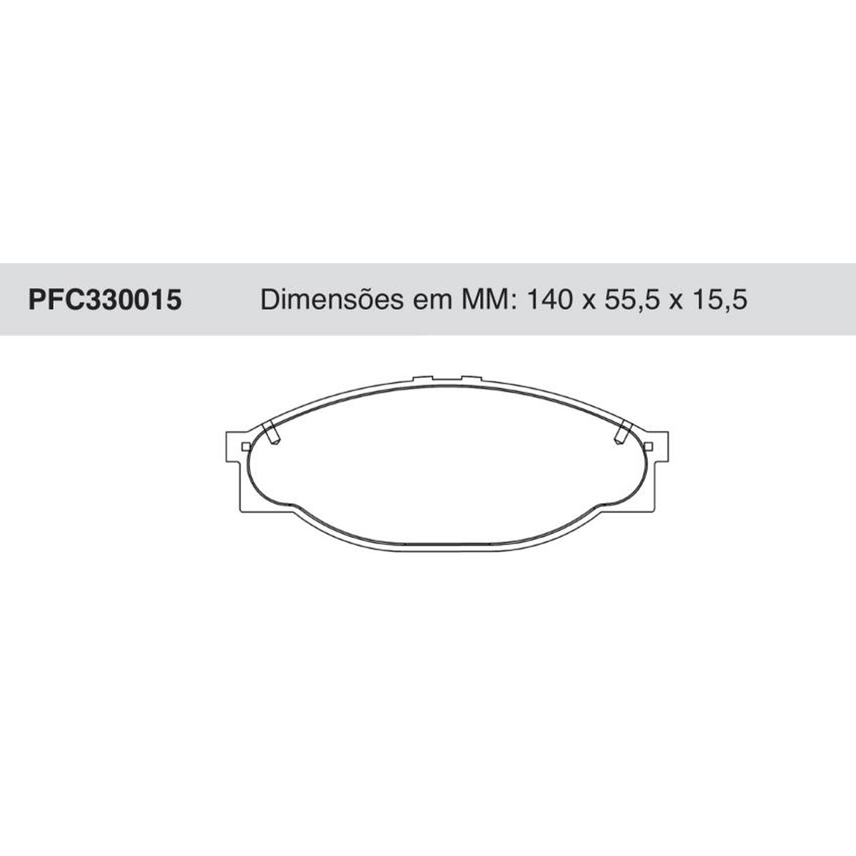 Jogo De Pastilha De Freio Dianteira - Cofap - PFC330015 - (1)