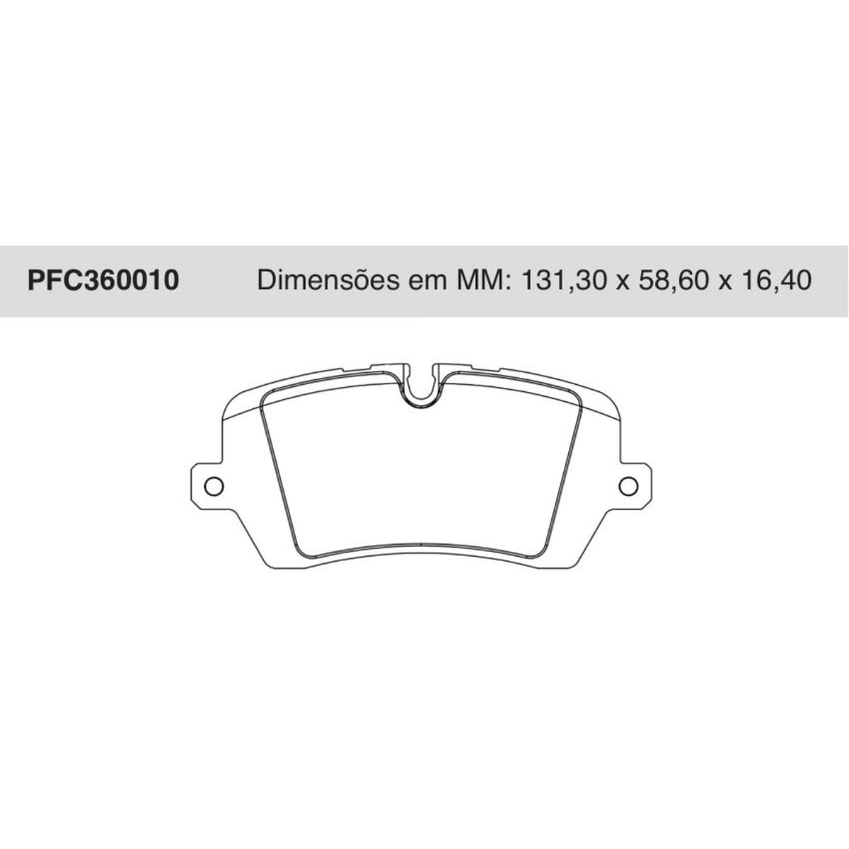 Jogo de Pastilhas de Freio Dianteiras - Cofap - PFC360010 - (1)