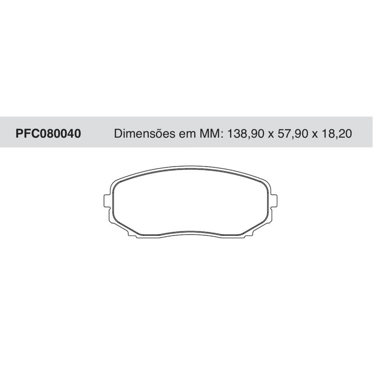Jogo De Pastilha De Freio Dianteira - Cofap - PFC080040 - (1)