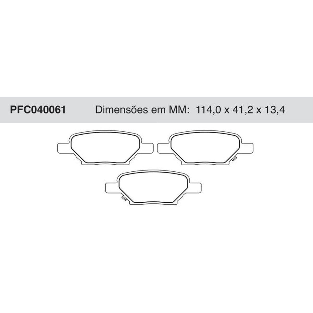Jogo De Pastilha De Freio Traseira Chevrolet Malibu - Cofap - PFC040061 - (1)