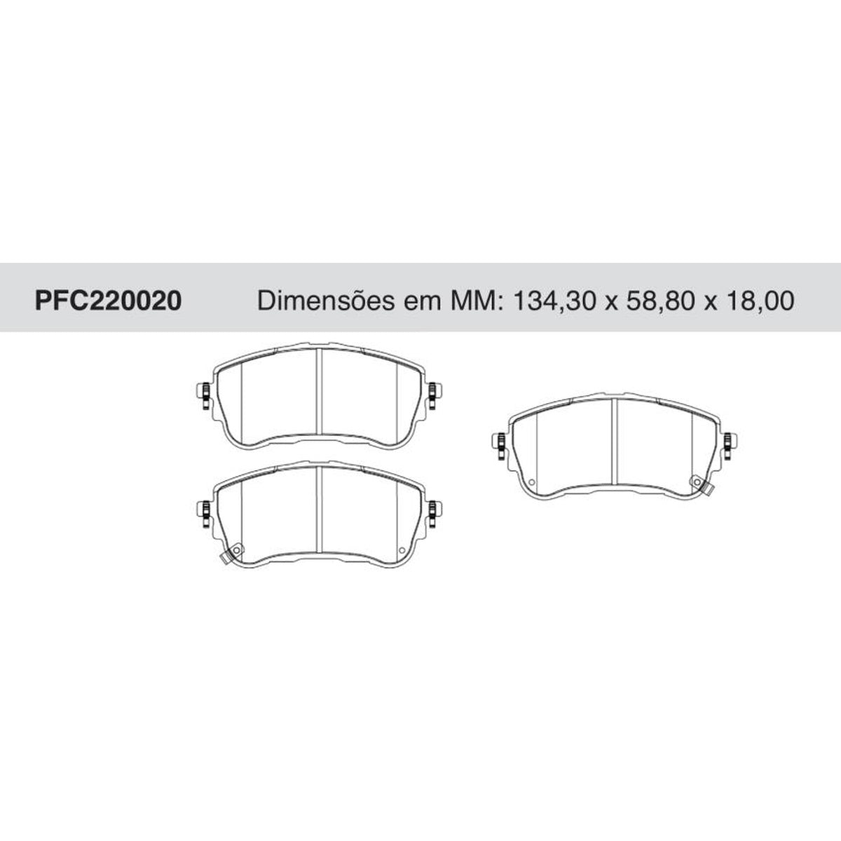 Jogo De Pastilha De Freio Dianteira Toyota Corolla - Cofap - PFC220020 - (1)