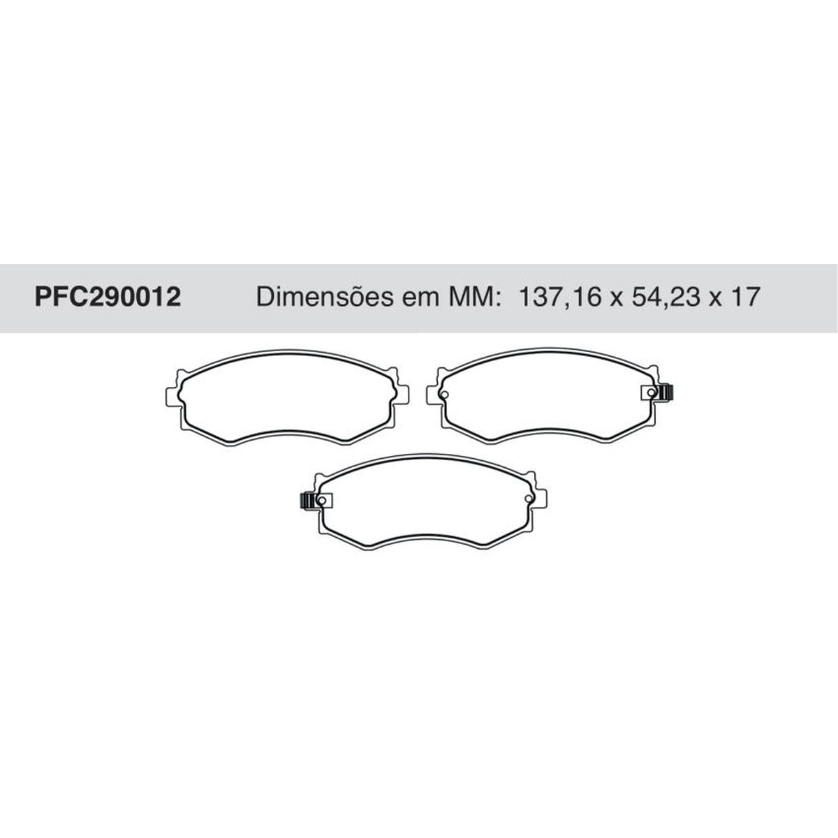 Jogo De Pastilha De Freio Dianteira - Cofap - PFC290012 - (1)