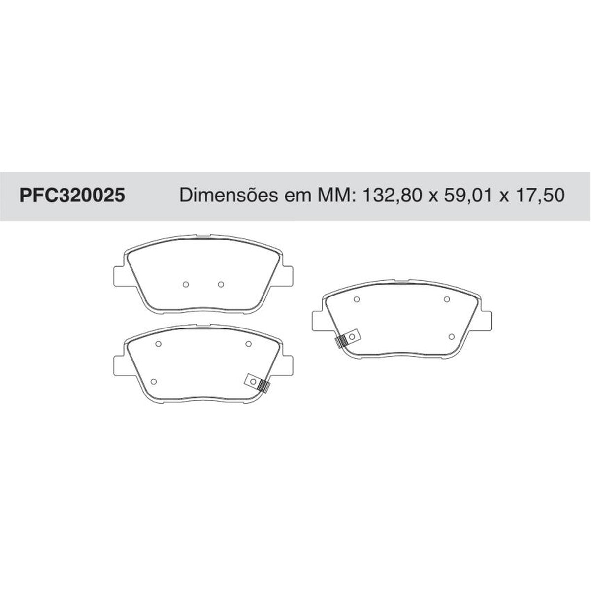 Jogo De Pastilha De Freio Dianteira - Cofap - PFC320025 - (1)