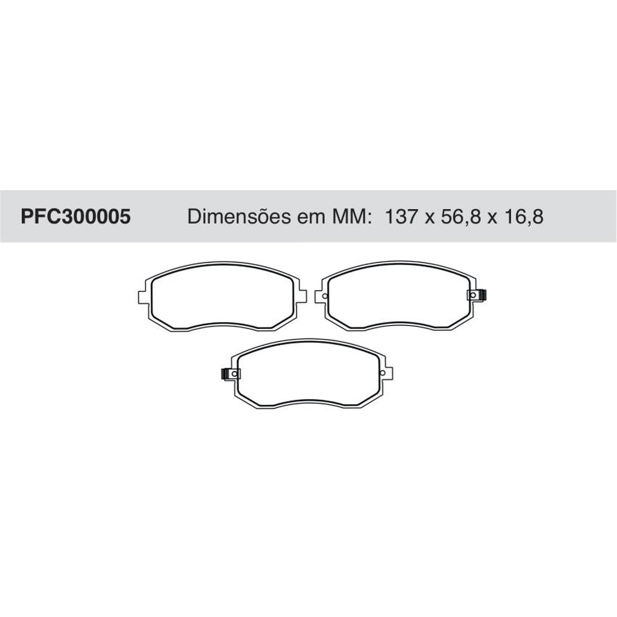 Jogo De Pastilha De Freio Dianteira - Cofap - PFC300005 - (1)