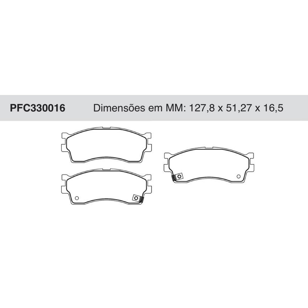 Jogo De Pastilha De Freio Dianteira - Cofap - PFC330016 - (1)