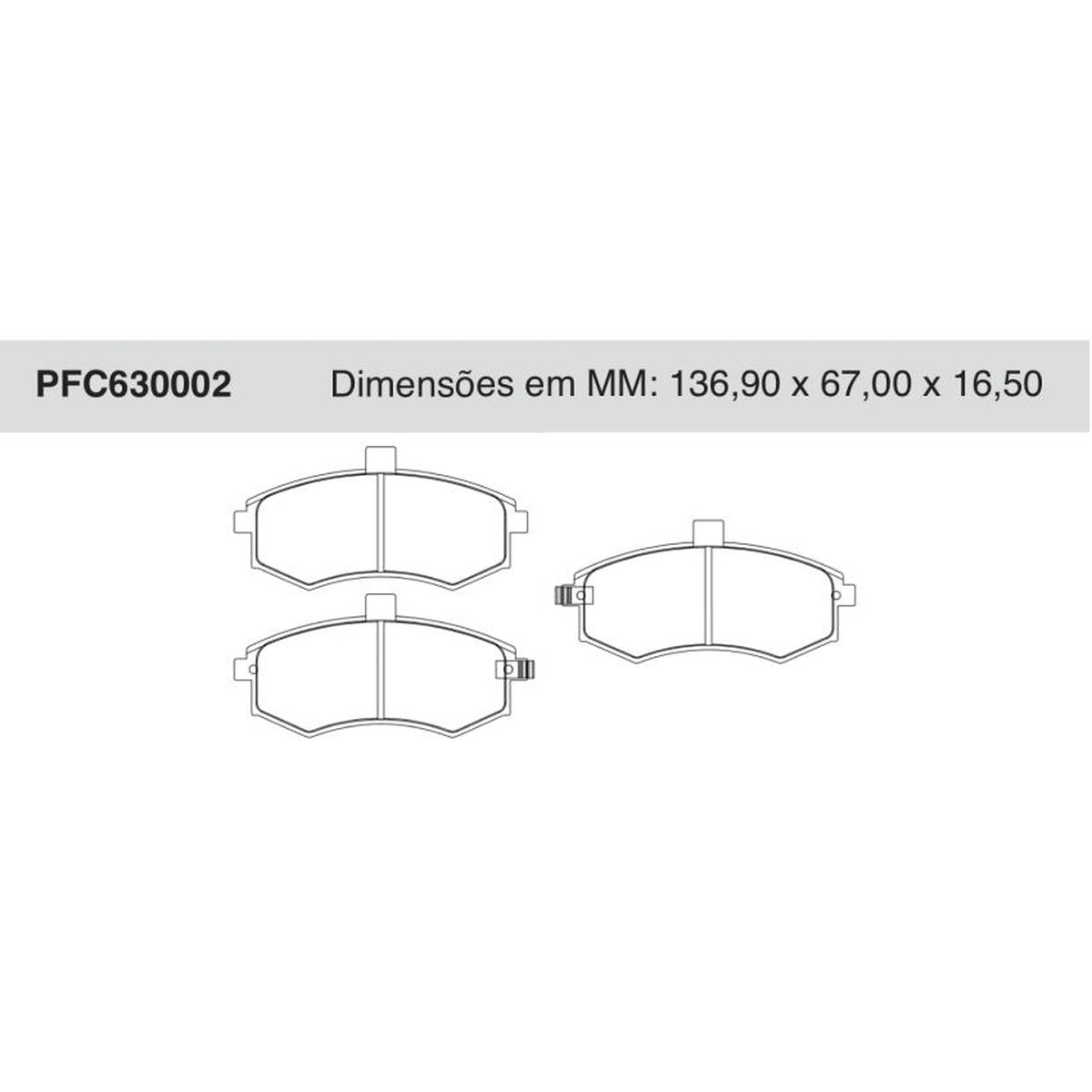 Jogo De Pastilha De Freio Dianteira - Cofap - PFC630002 - (1)